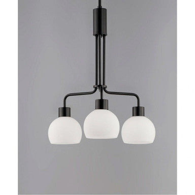 Maxim Lighting 11276SWSN Coraline 3 Light Chandelier - Room Setting Angled View
