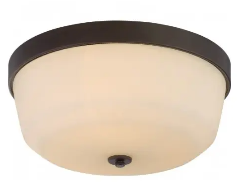 Nuvo 60-5924 Laguna LED Flush Mount Ceiling Light, Forest Bronze