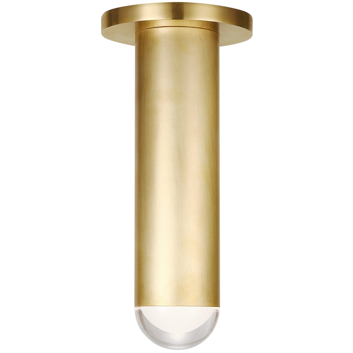 Visual Comfort Architectural 700FMEBL10NB-LED927 Kelly Wearstler Ebell 4.5" LED Flush Mount Ceiling Light Natural Brass 2700K