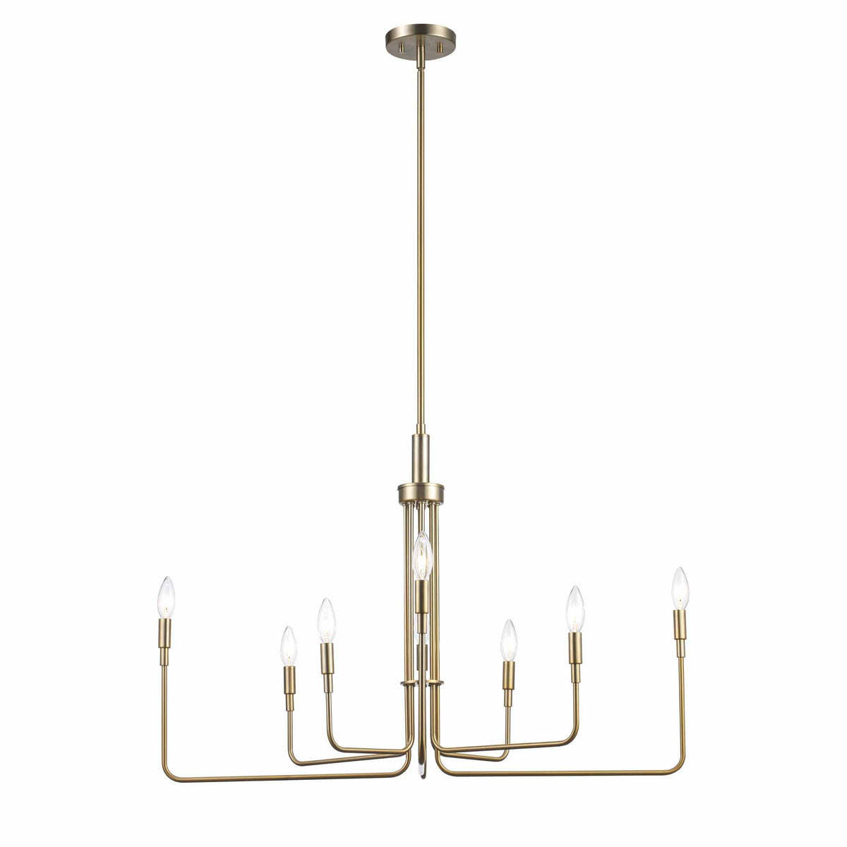 Trans Globe Lighting 11318 AG Charlotte 8 Light Antique Gold Chandelier