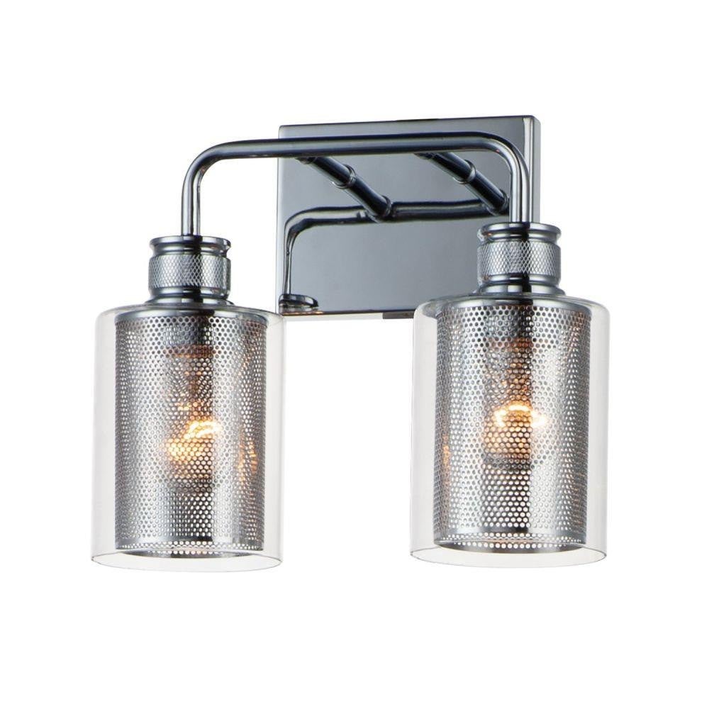 Maxim Lighting 11532CLPC Filigree 2 Light Polished Chrome Bath Vanity Wall Light - Front View
