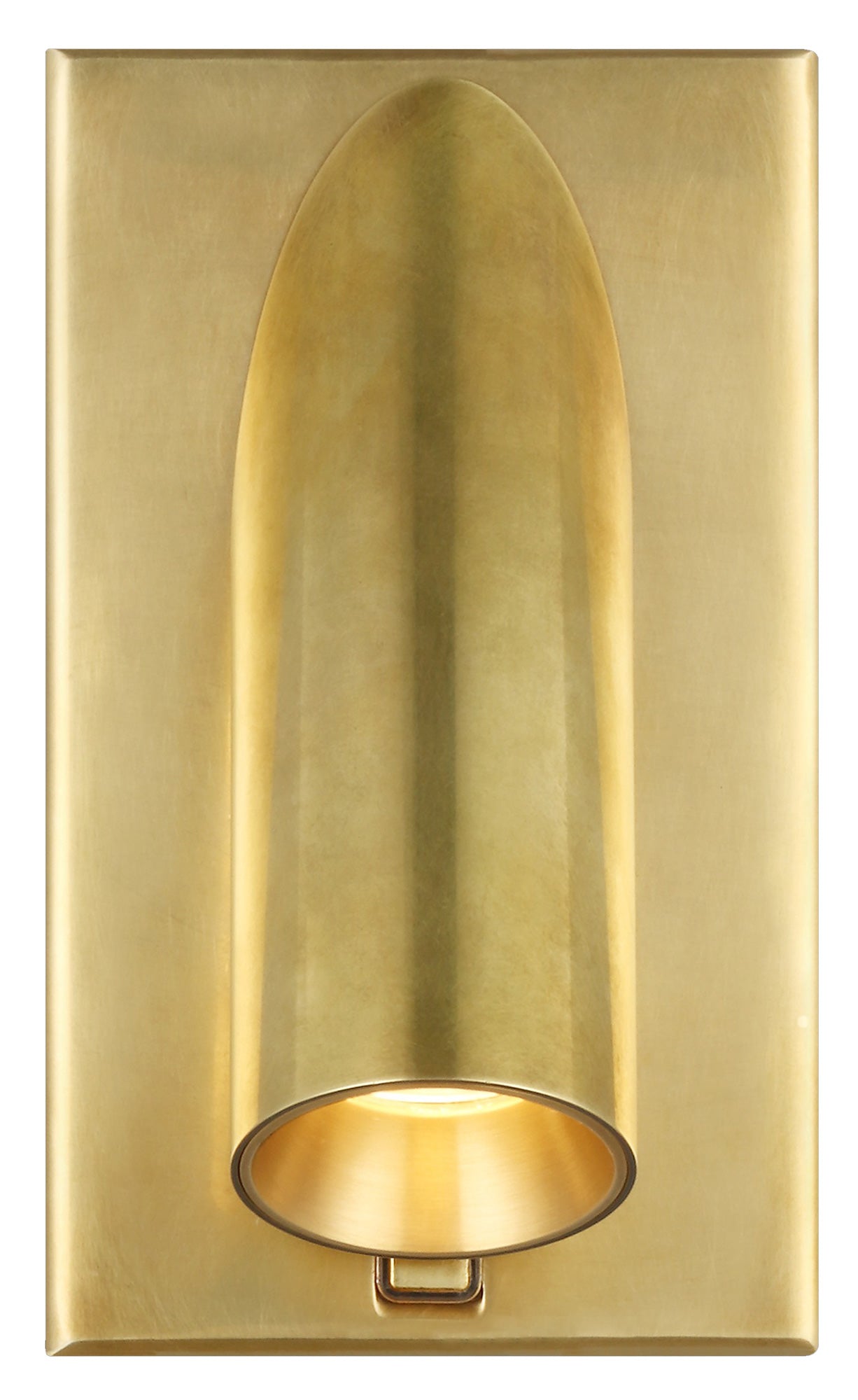 Visual Comfort Modern Collection 700WSPNT5NB-LED930 Sean Lavin Ponte ADA LED Wall Sconce 3000K 8W Natural Brass