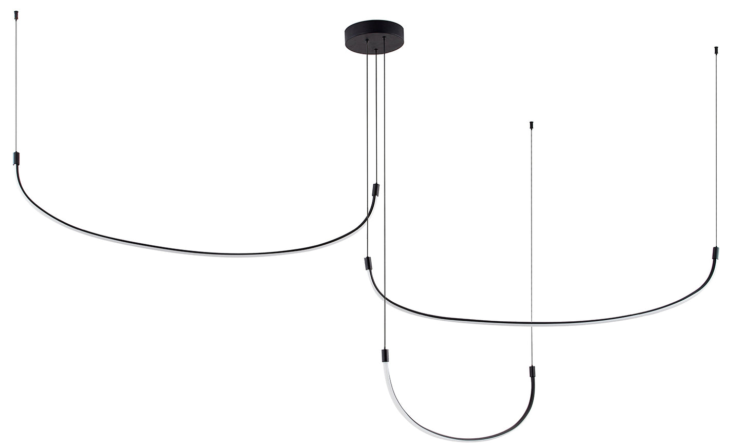 Kuzco Lighting MP89390-BK-UNV Talis LED 90.25 inch Black Multi-Pendant Ceiling Light