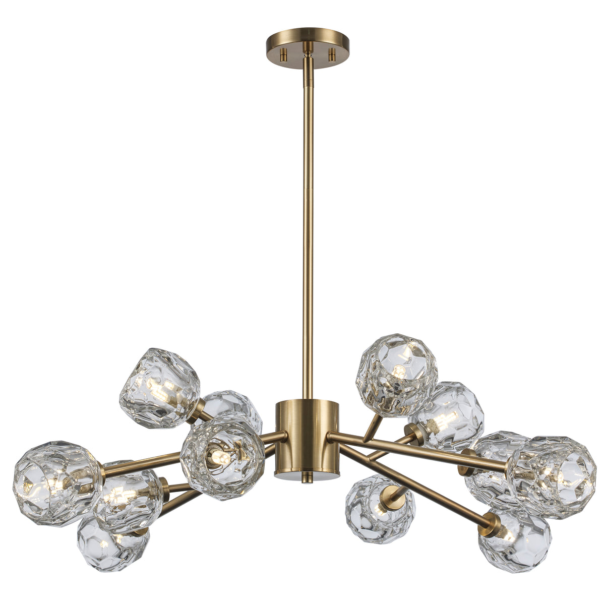 Trans Globe Lighting 11669 AG Fitz 12 light pendant in antique gold