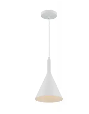 Nuvo 60-7137 Lightcap Series Pendant Light, Wattage 60W, Matte White