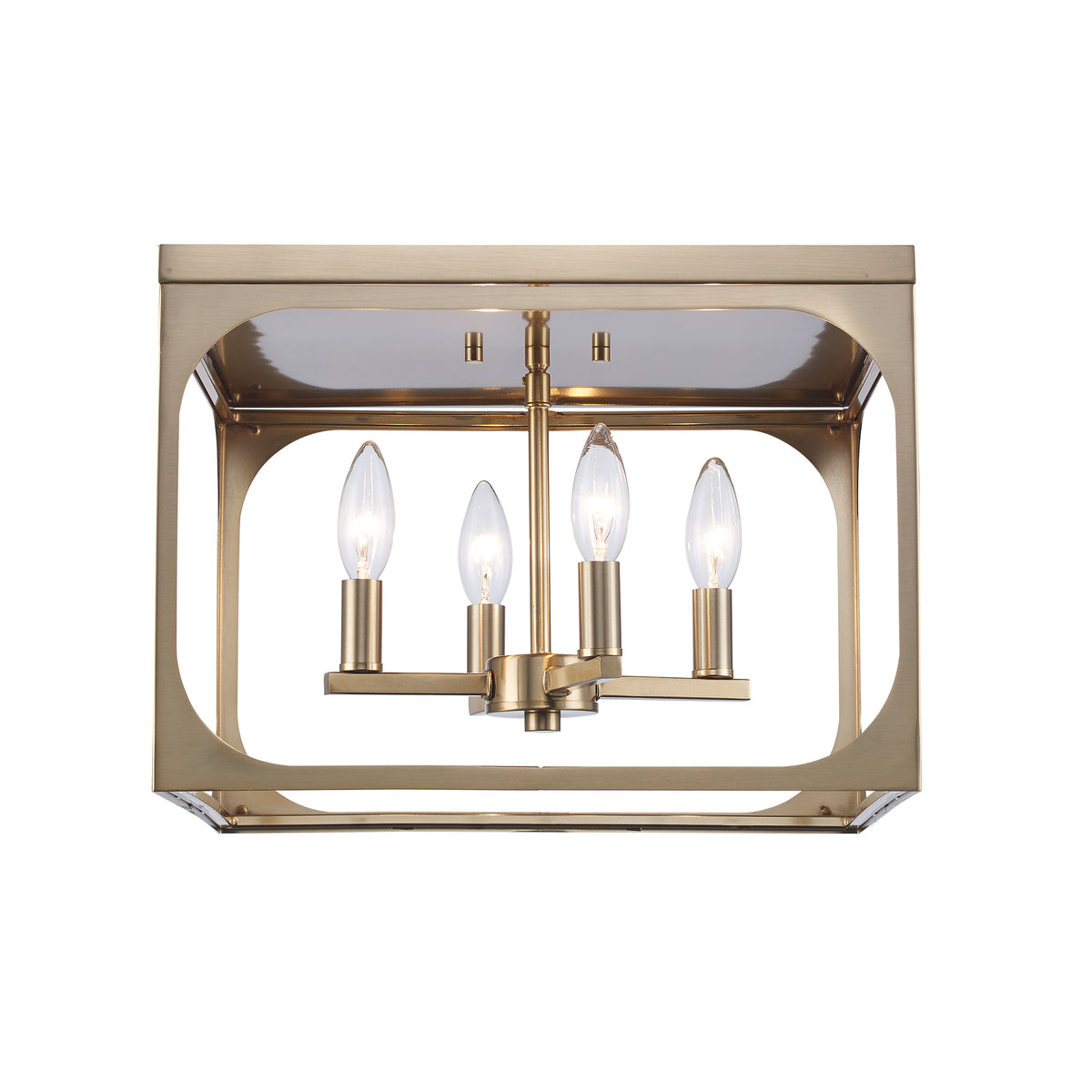 Trans Globe Lighting 11711 AG Ruby Ridge 4 light antique gold flush mount ceiling light