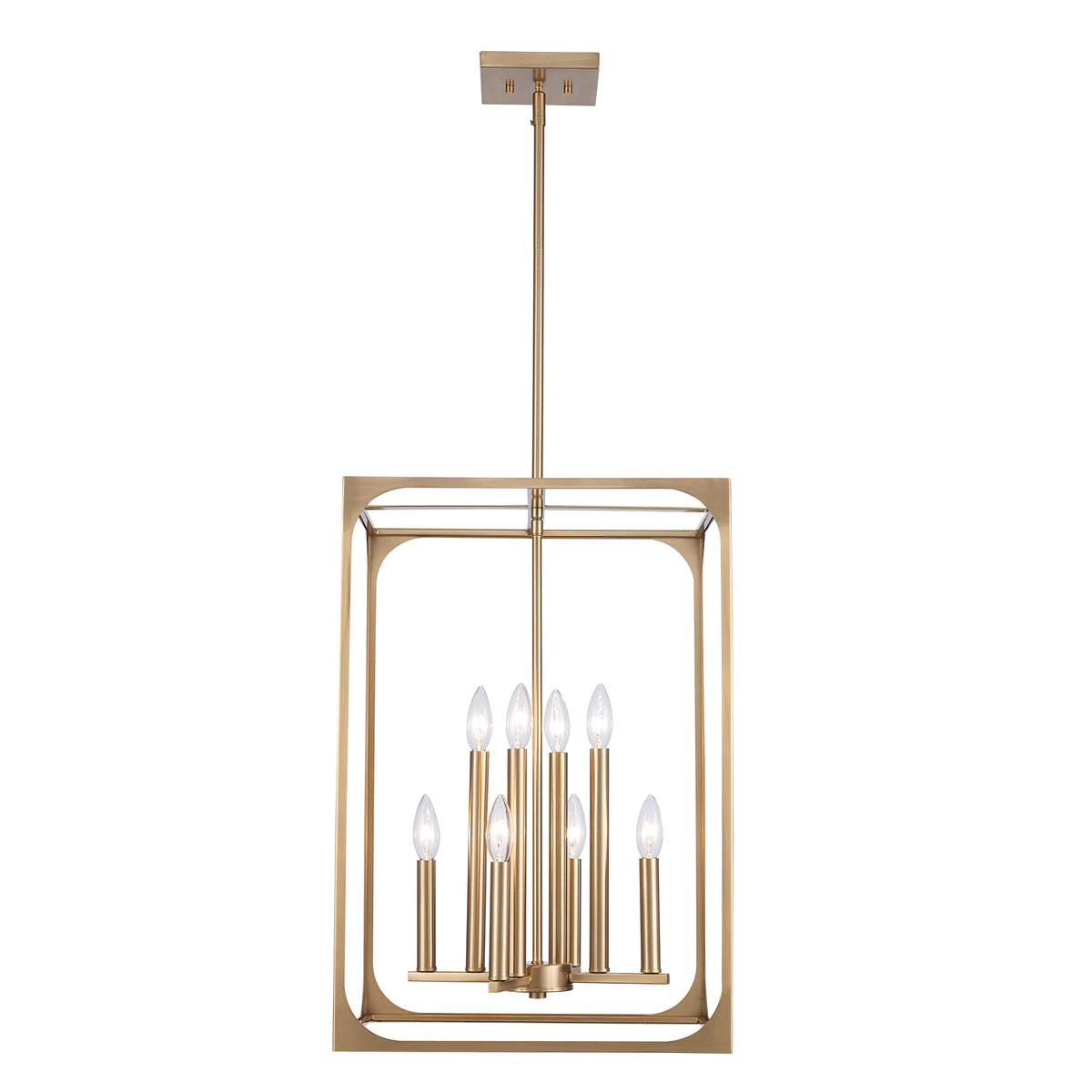 Trans Globe Lighting 11717 AG Ruby Ridge 8 Light Antique Gold Pendant Ceiling Light