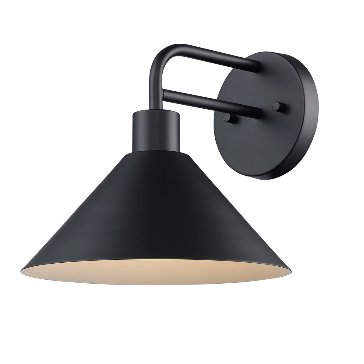 Trans Globe Lighting 11760 BK Roscoe black wall sconce angle view