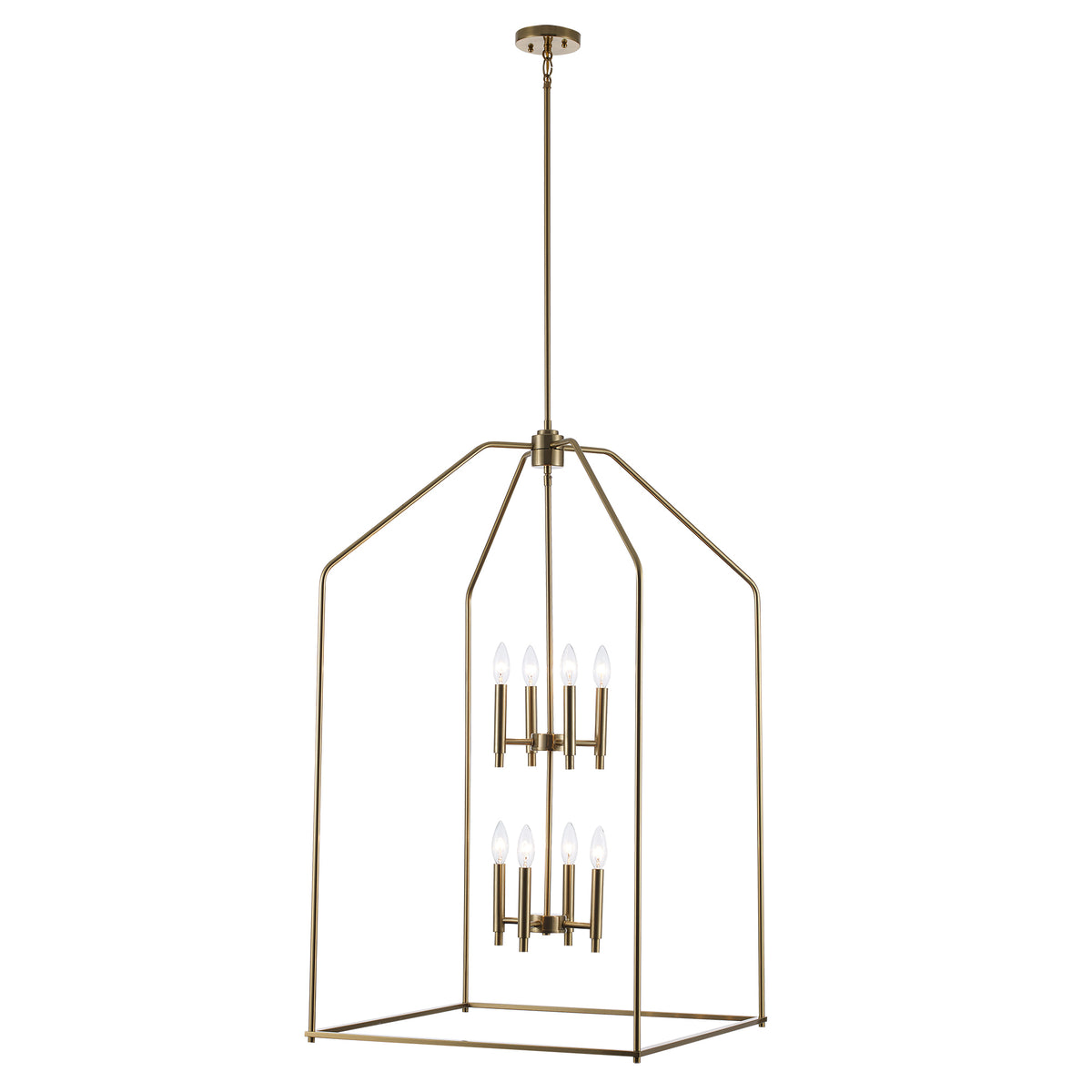 Trans Globe Lighting 11838-24 AG Birdy 8 Light 2 Tier Pendant Ceiling Light in Antique Gold