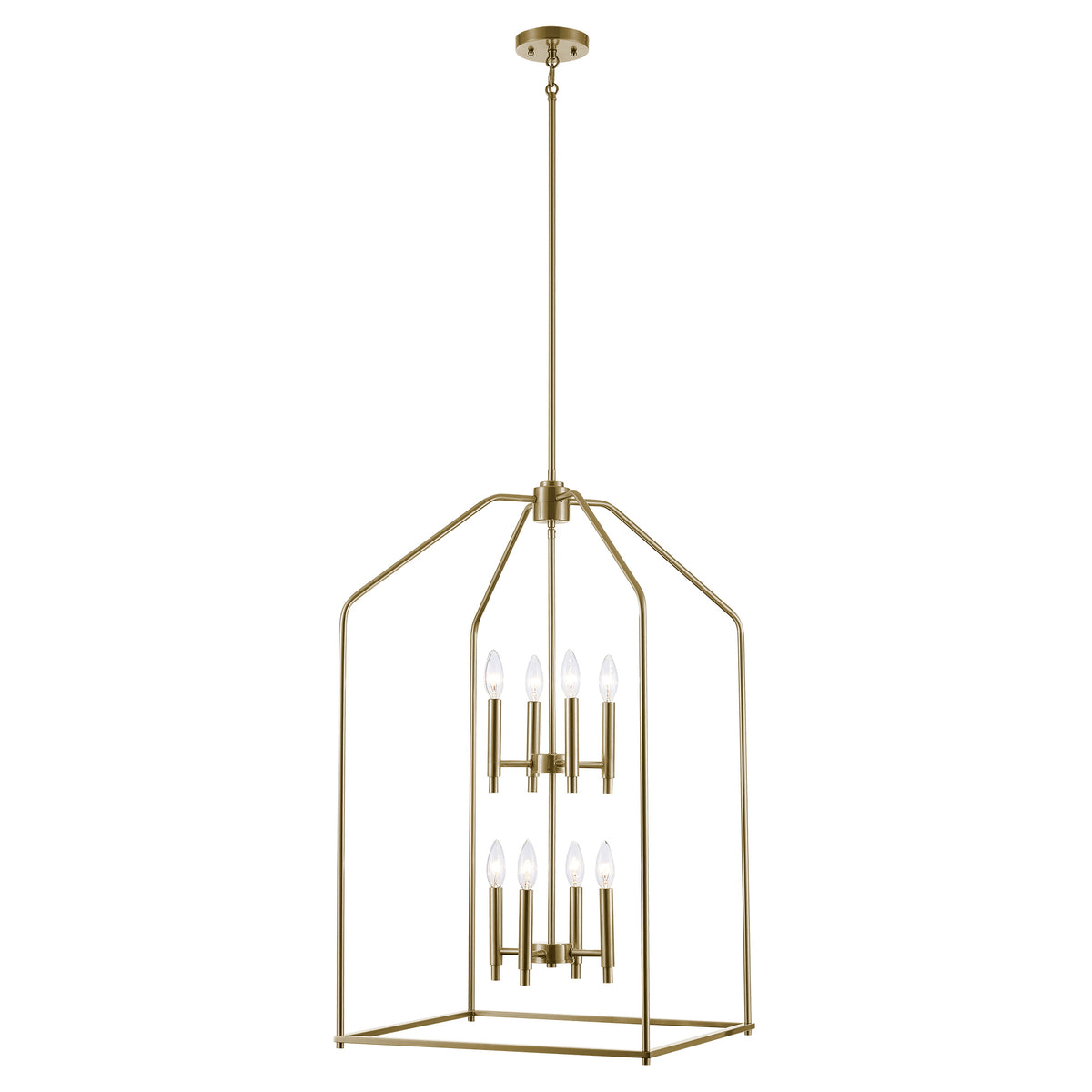 Trans Globe Lighting Birdy 8 light antique gold pendant ceiling light