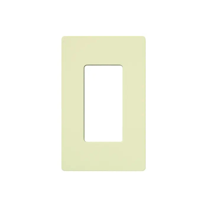 Lutron CW-1-AL Claro Screwless Designer Wallplate - 1 Gang - Finish: Almond