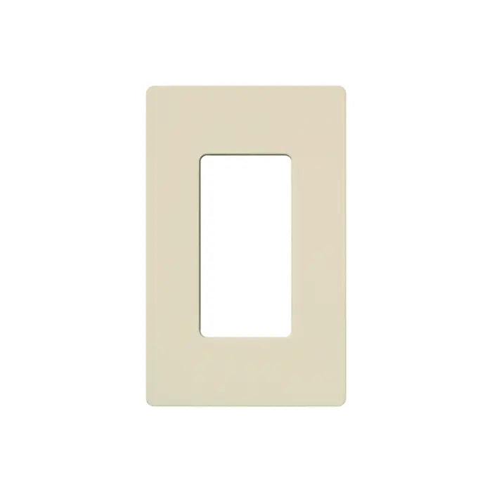 Lutron CW-1-LA Claro Screwless Designer Wallplate - 1 Gang - Finish: Light Almond