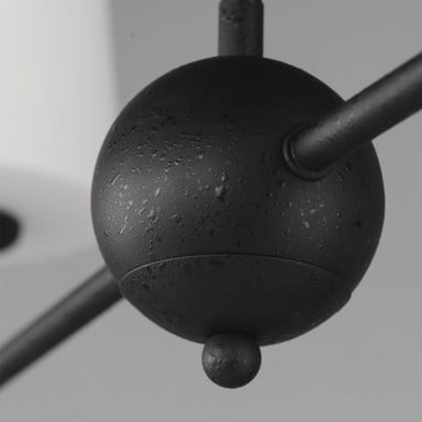 Maxim Lighting 12097SWSN Bristol Linear Pendant textured center sphere detail