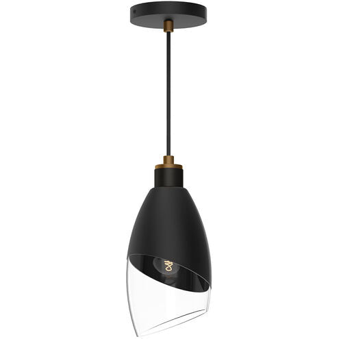 Alora Mood PD587105MBCL Capri 1 Light 5.25 inch Matte Black Pendant Ceiling Light