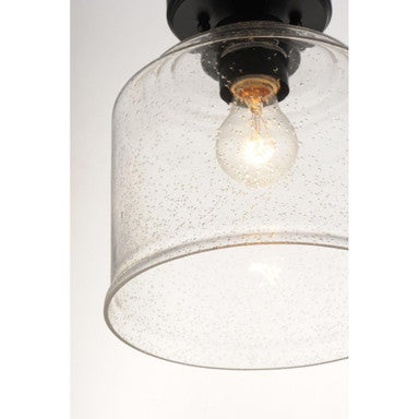 Maxim Lighting 12270CDBK Acadia Semi-Flush Mount Glass Detail View