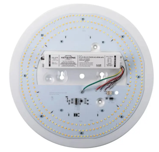 Keystone KT-RKIT28PS-13CP-8CSC-VDIM 13" FutureFit LED Circular Retrofit Kit, 0-10V Dimming, Multi-Color Temperature, Voltage 120-277V