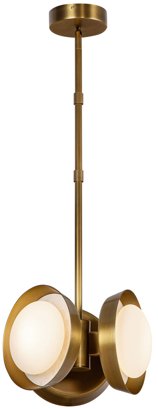 Alora Lighting PD320313VB Alonso LED 12.63 inch Vintage Brass Pendant Ceiling Light