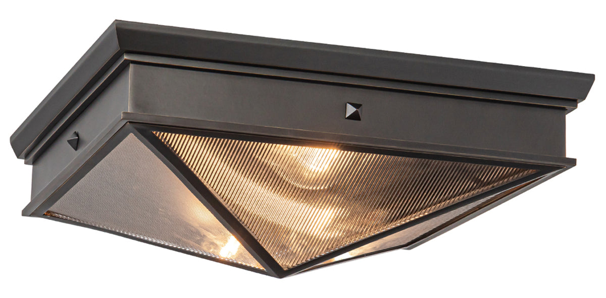 Alora Lighting FM332615UBCR Cairo 2 Light 14.63 inch Urban Bronze Flush Mount Ceiling Light
