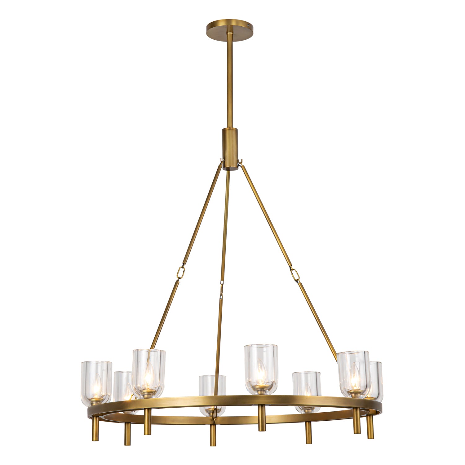 Alora Lighting CH338836VBCC Lucian 8 Light 36.13 inch Chandelier