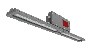 MaxLite HL-LI4880UP-D1 4Ft Hazardous Location Pendant Mount Linear Light, Wide Dist. 110 Deg, Clear Lens, CID1, CID2, Wattage 80W, Voltage 120-277V, Color Temperature 5000K, Grey