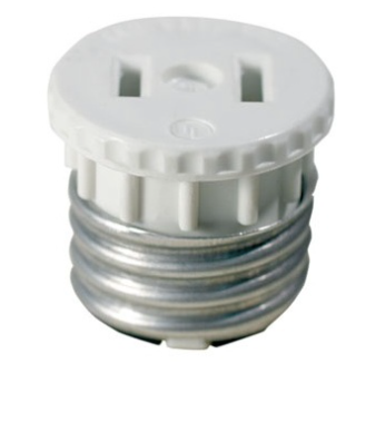 Leviton 125 Residential Non-Polar Plug, White