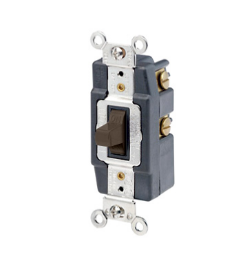 Leviton 1262 30 Amp Toggle Switch, Double-Throw, Momentary Contact, Double-Pole, Industrial Grade