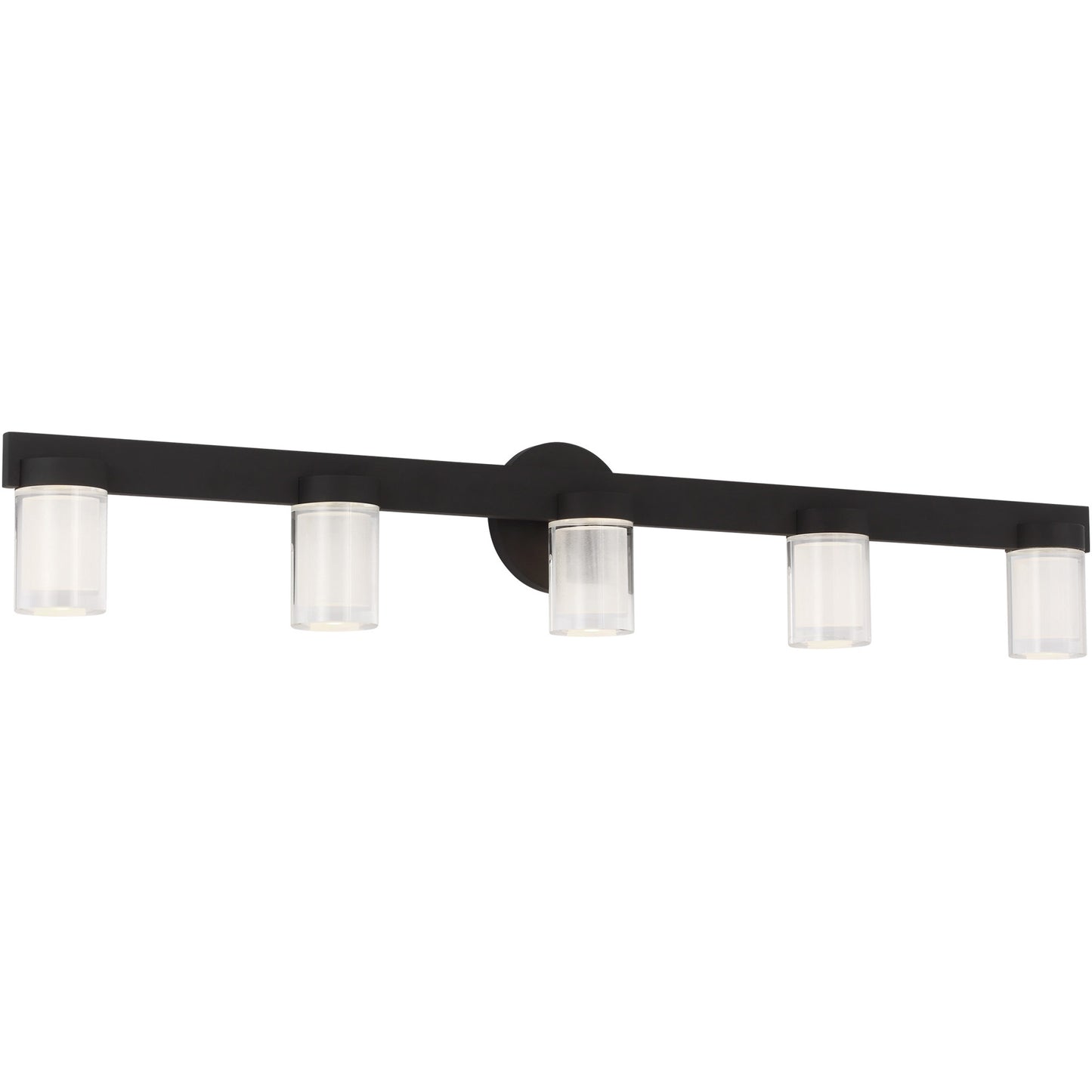 Visual Comfort Architectural KWBA27627B Kelly Wearstler Esfera 5-Light LED Bath Vanity 36" Nightshade Black 2700K
