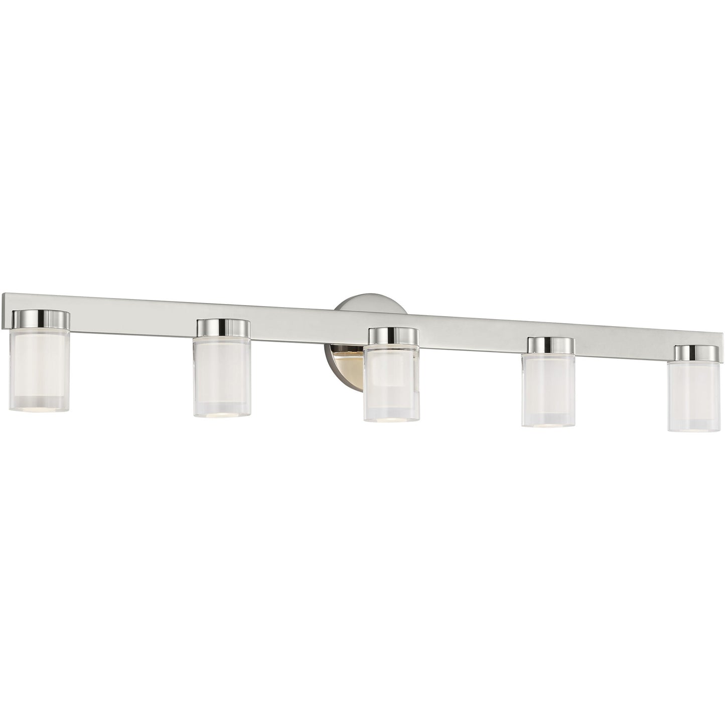 Visual Comfort Architectural KWBA27627N Kelly Wearstler Esfera 5-Light LED Bath Vanity 36" Polished Nickel 2700K