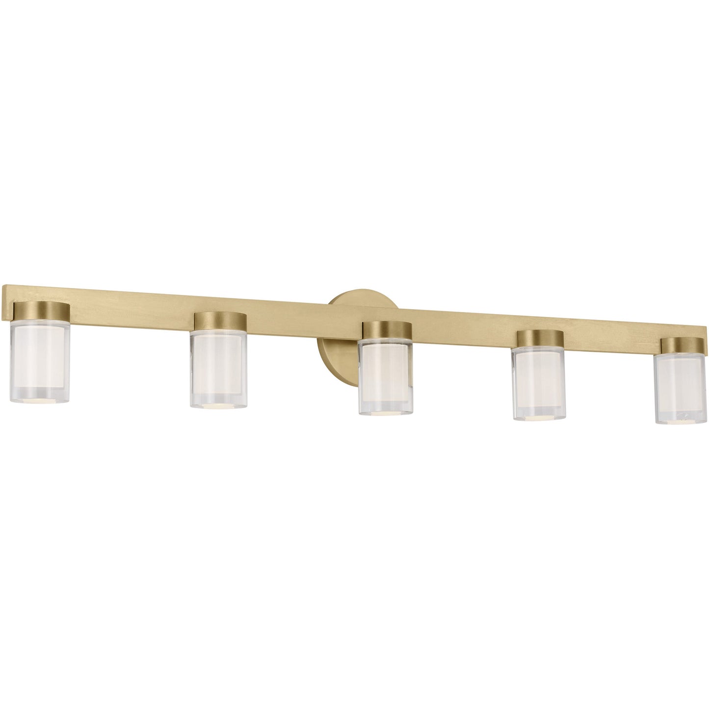 Visual Comfort Architectural KWBA27627NB Kelly Wearstler Esfera 5-Light LED Bath Vanity 36" Natural Brass 2700K
