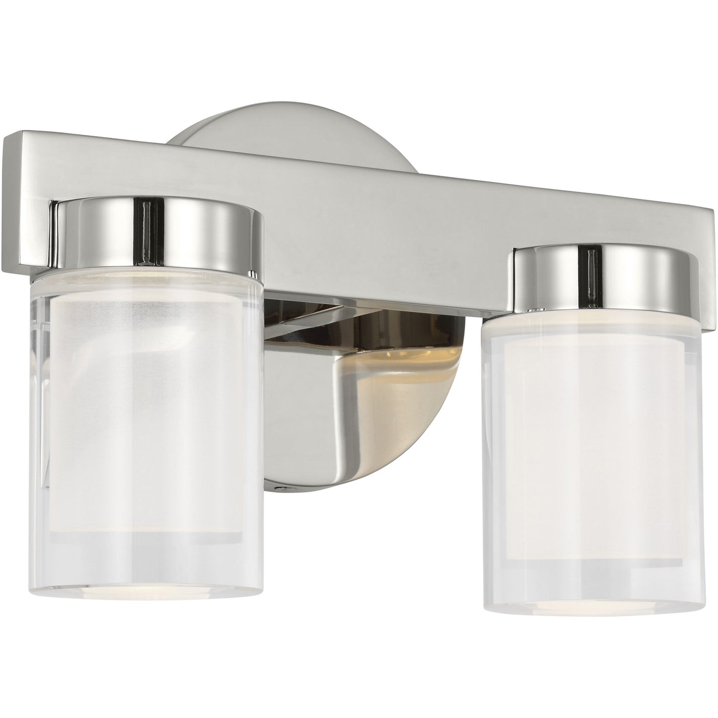 Visual Comfort Architectural KWBA20027N Esfera Small Bath - Polished Nickel - 13.9W 2700K - 1310 Lumens - Dimmable - Vertical Mount
