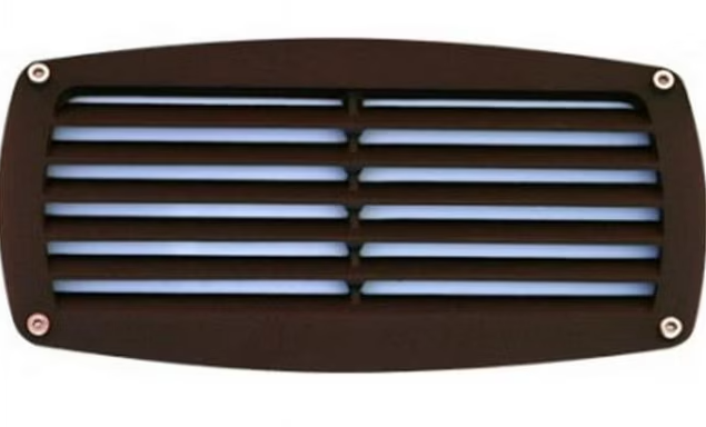 Dabmar Lighting DSL1075-BZ PL5 Louvered Down Step Light, Wattage 5W, Voltage 120V, Bronze Finish