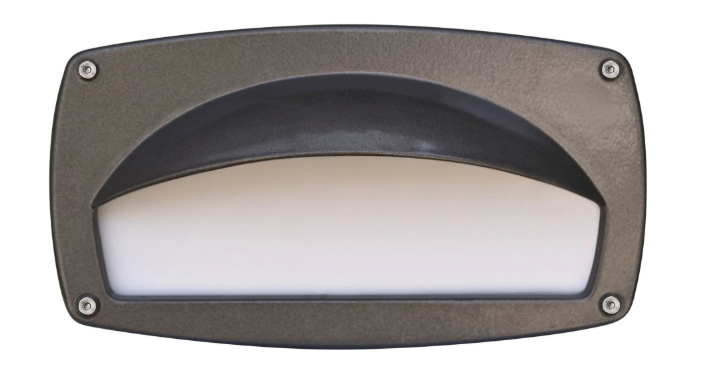 Dabmar Lighting DSL1049-BZ PL9 Hooded Step Light, Wattage 9W, Voltage 120V, Bronze