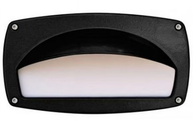 Dabmar Lighting DSL1047-B PL7 Hooded Step Light, Wattage 7W, Voltage 120V, Black