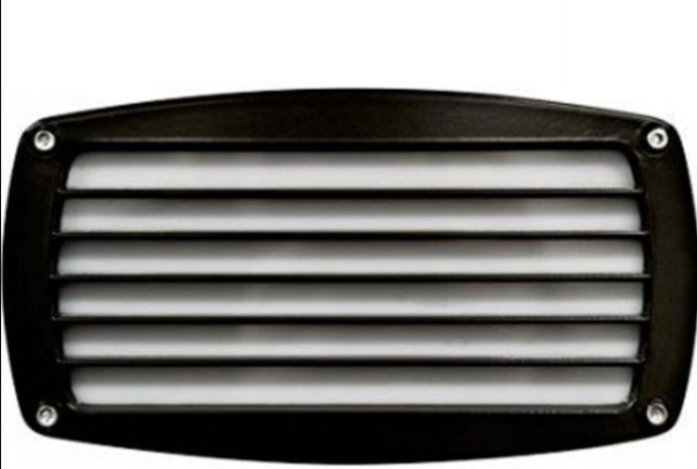 Dabmar Lighting DSL1059-B PL9 Striped Step Light, Wattage 9W, Voltage 120V, Black