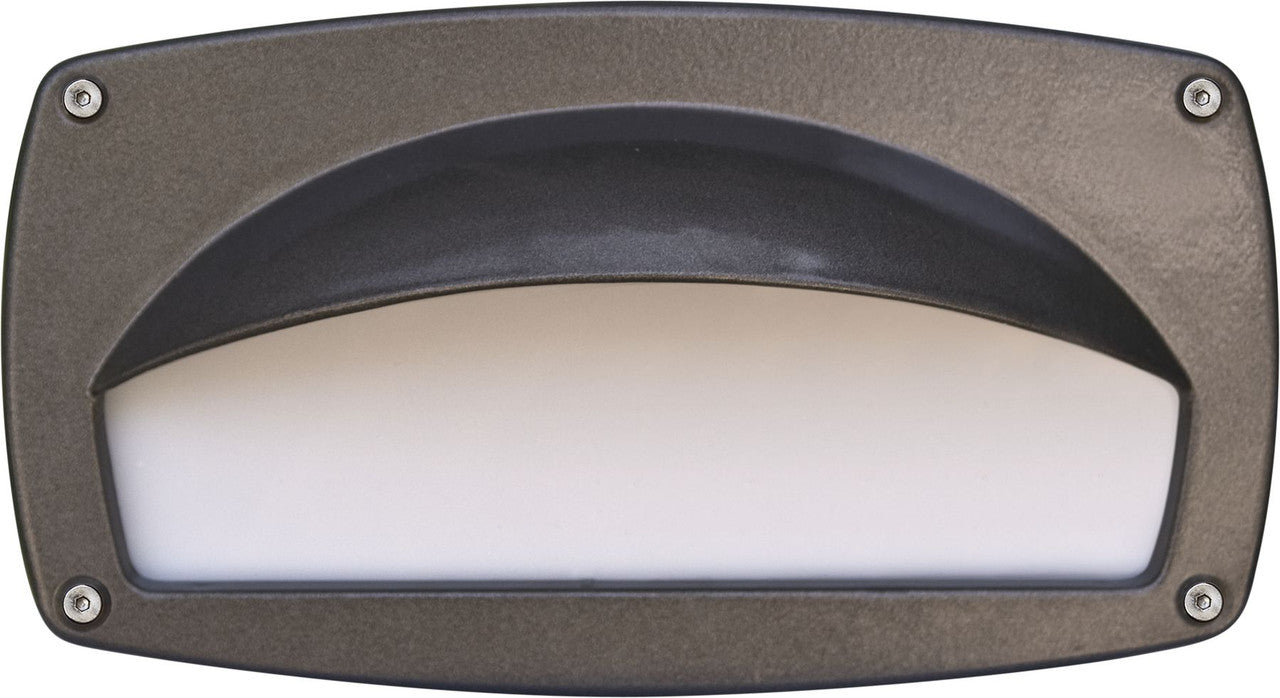Dabmar Lighting DSL1047-BZ PL7 Hooded Step Light, Wattage 7W, Voltage 120V, Bronze