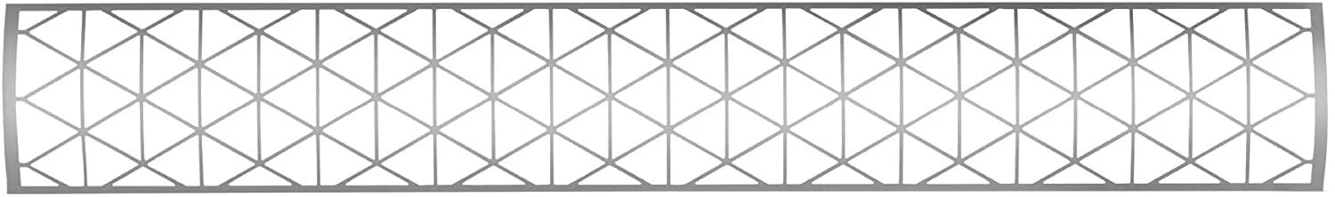 Infratech SS1D39 Dual Element Contemporary Motif Upgrade Kit For 39 Inches Heaters - Stainless Steel Color