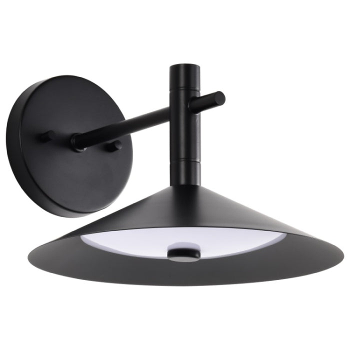 Nuvo 62-2074 Corrine LED Wall Sconce, Multi-Color Temperature, Voltage 120V, Matte Black