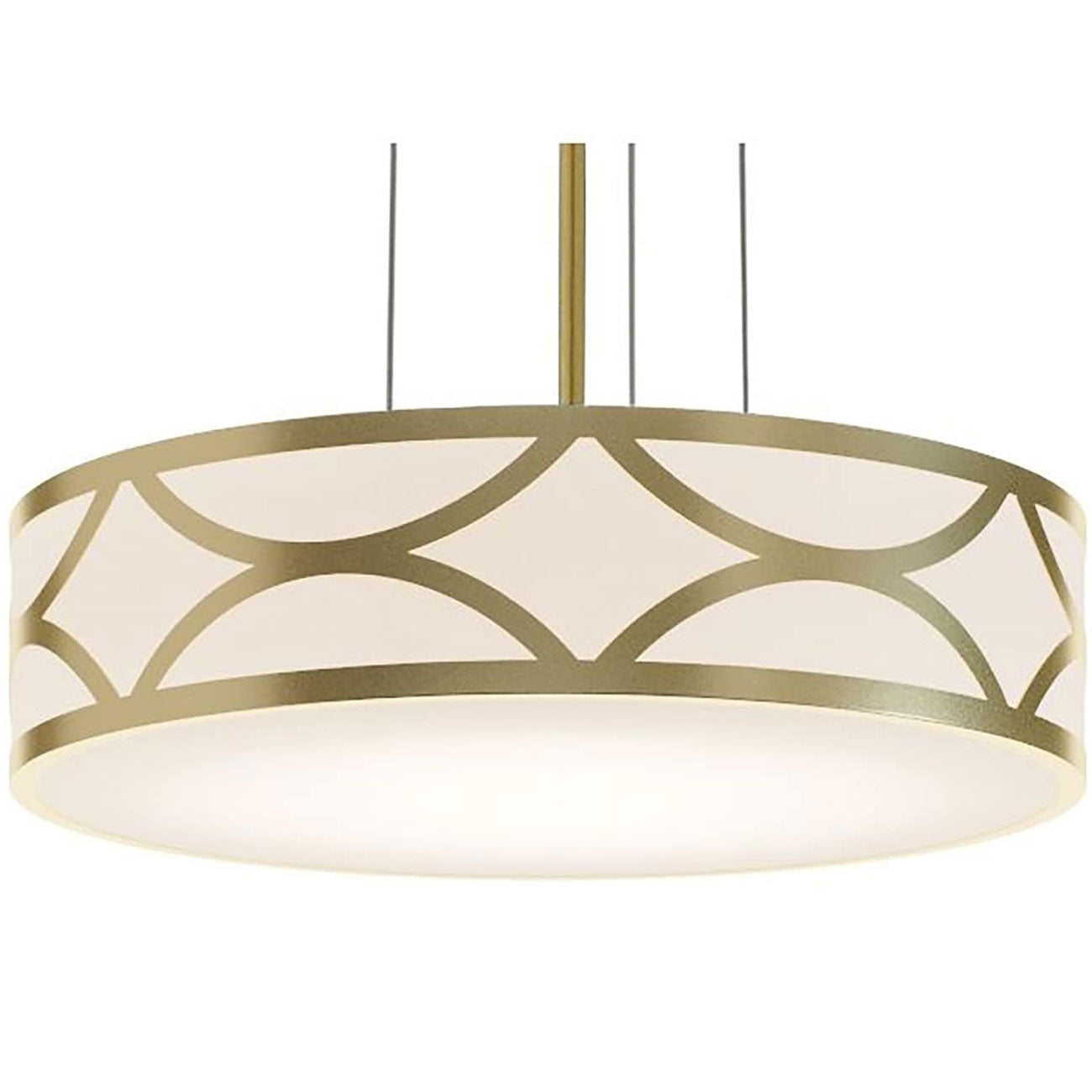 AFX Lighting LAKP16MBGD 16-in 25W Lake Pendant Light, 3-Light, E26, 120V, Gold