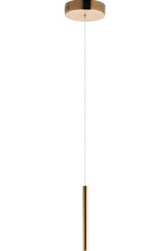 ET2 Contemporary Lighting E10001-RG Flute LED 12" inch Mini Pendant Ceiling Light, Rose Gold Finish