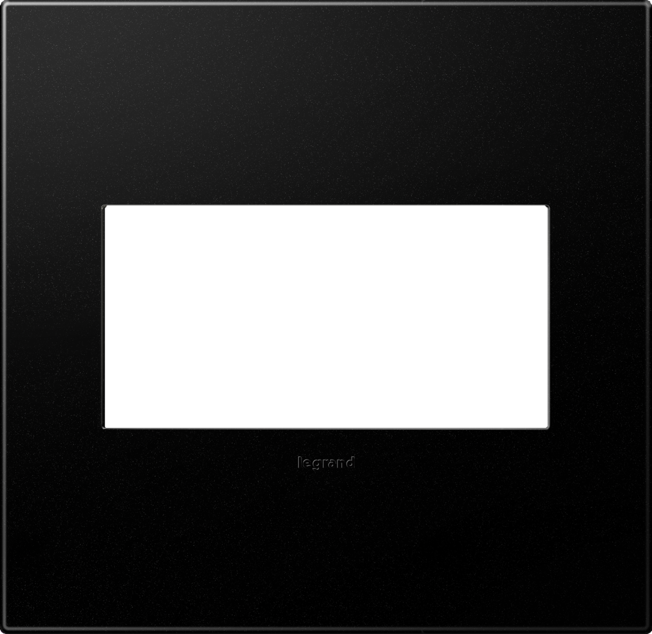 Legrand AWP2GGR4 2-Gang Screwless Decorative Wall Plate with Microban - Finish: Graphite
