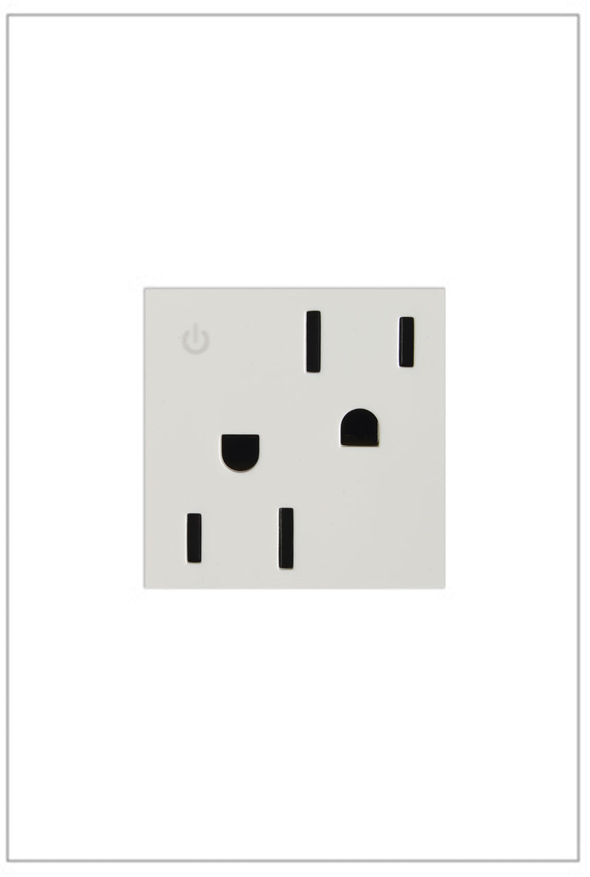 Legrand ARCD152W10 15A Tamper-Resistant Dual Controlled Outlet - Finish: White