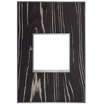 Legrand AWM1G2MA4 1-Gang Screwless Wall Plate for Designer Switches and Outlets - Finish: Macassar