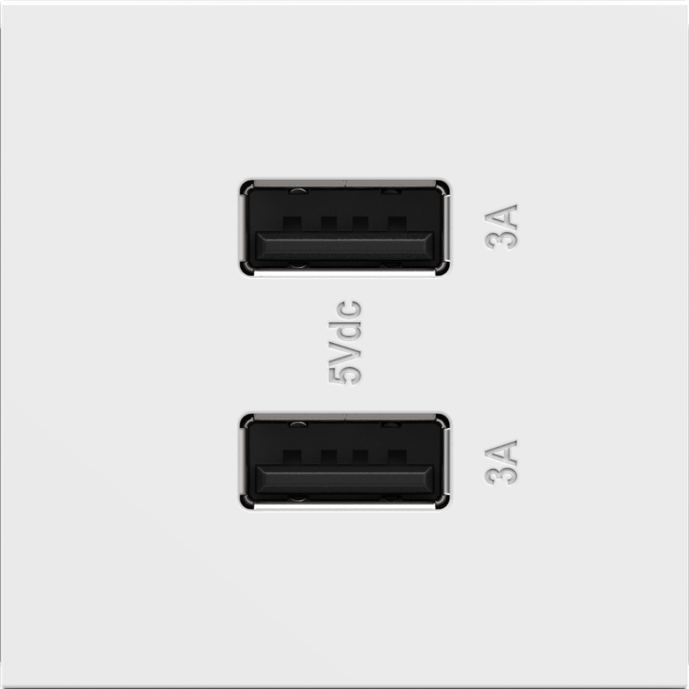 Legrand ARUSB2AA6W4 3.1A Ultra-Fast USB Outlet Type A Module - Finish: White