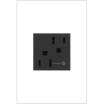 Legrand ARCH152G10 15A Tamper-Resistant Half-Controlled Wall Outlet - Finish: Graphite