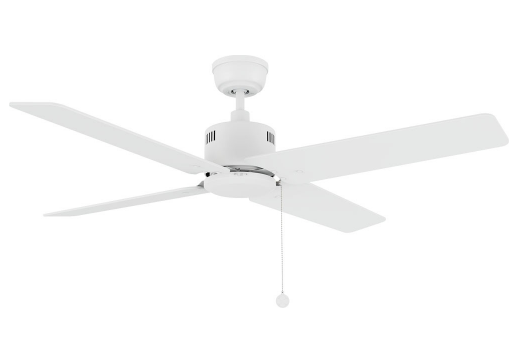 Carro USA CFP524E5-N20-W1-1 Apex Modern Black 52" Ceiling Fan, White Finish