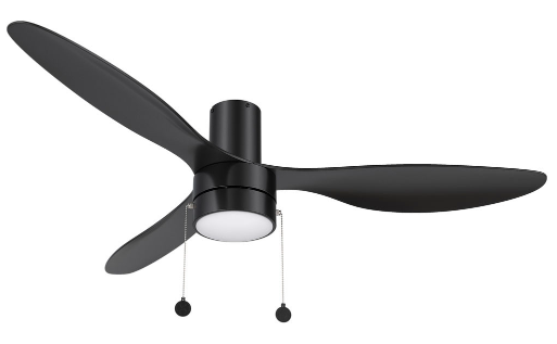 Carro USA CFP523N4-L11-B2-1-FM Haven Contemporary LED 52" Home Ceiling Fan, Black Finish