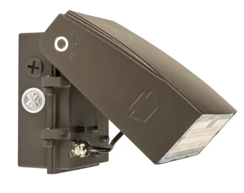 Keystone KT-WPLED35PS-S3-8CSB-VDIM LED Adjustable Wall Pack, Selectable Wattage, Multi-Color Temperature, Photocell, Voltage 120-277V. Bronze