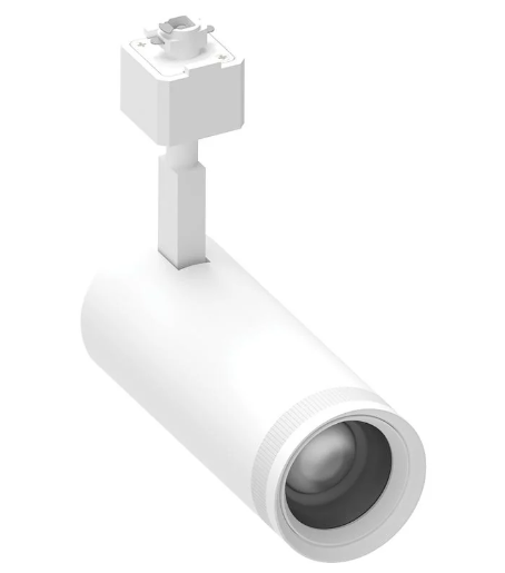 NORA Lighting NTZ-L1TWW/L Zoomable Track Head Light Fixture, L-Style, Multi-Color Temperature, Wattage 20W, Lumens 1550lm, Adjustable Beam Angle, White