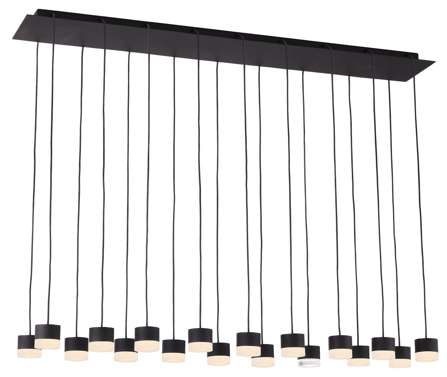 Visual Comfort Modern Collection SLCH52330B-277 Sean Lavin Gable 18 Light 10.9 Inch Nightshade Black Chandelier LED 77.4W 3000K