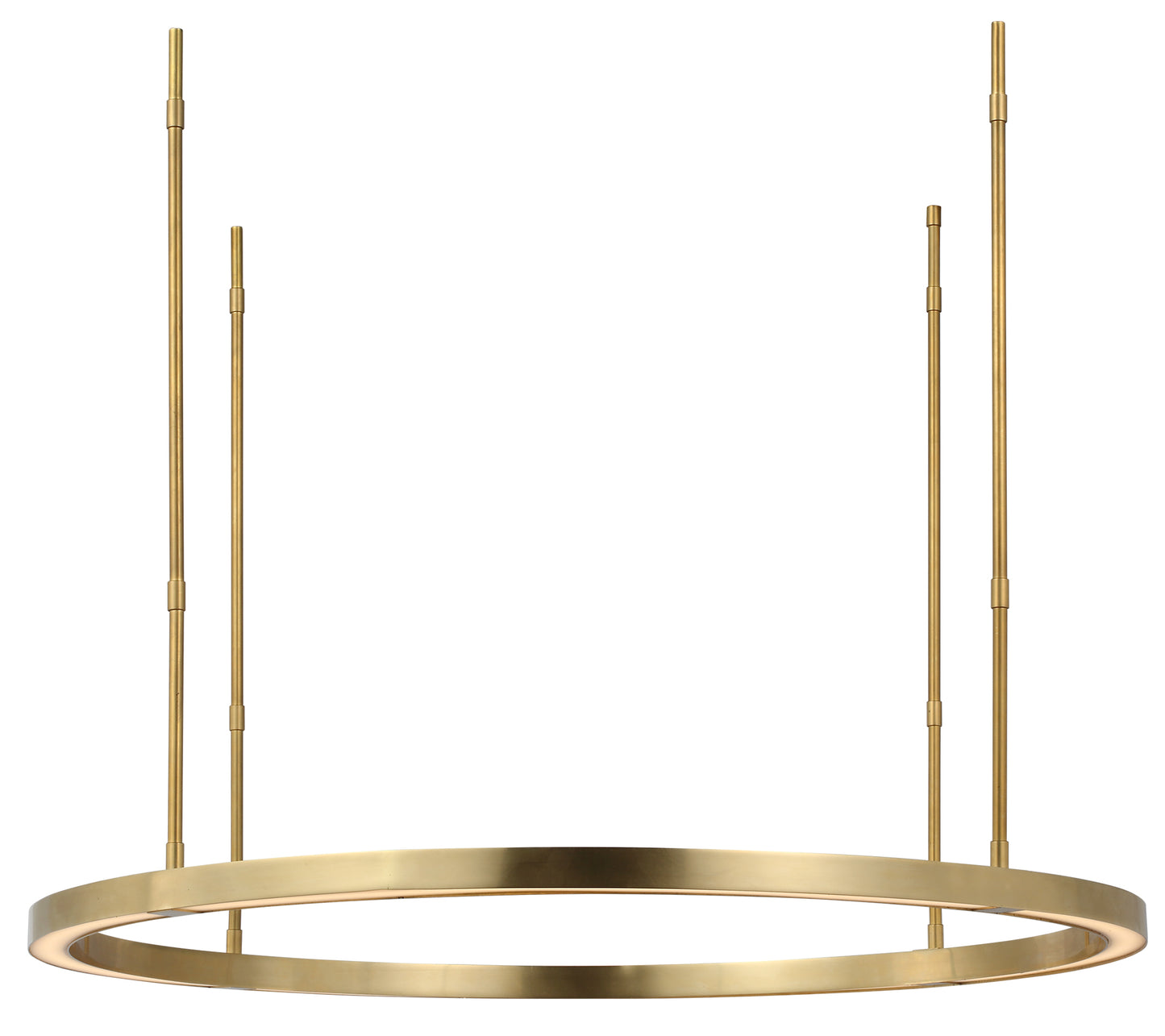 Visual Comfort Architectural MDCH54027HAB Mick De Giulio Stagger 48", 117W Hand Rubbed Antique Brass LED Chandelier 2700K Integrated LED